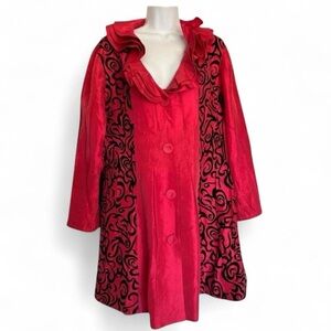 Victorian Steampunk Romantic Gothic Ruffled Fairy Grunge Topcoat